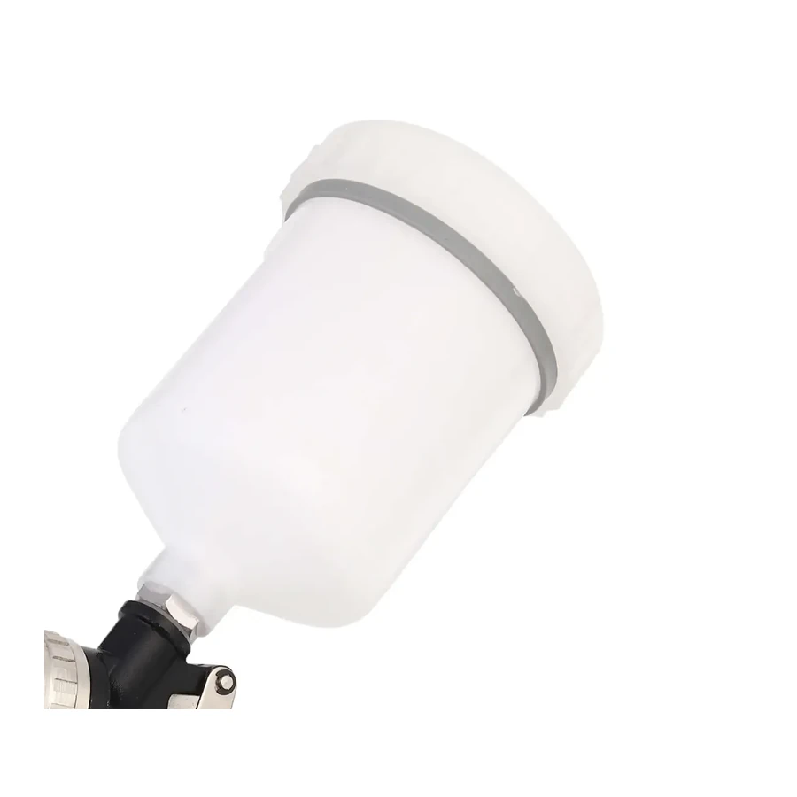 HVLP spray gun 550 ml nylon gravity cup detail