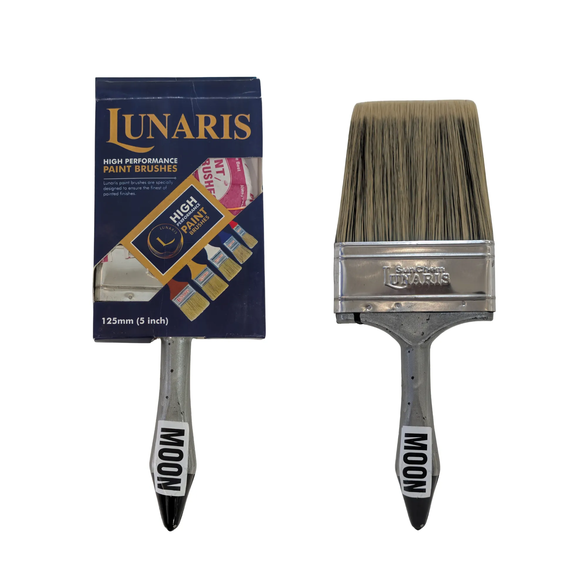 MOON paint brush 125 mm (5 inch) shown with its retail box