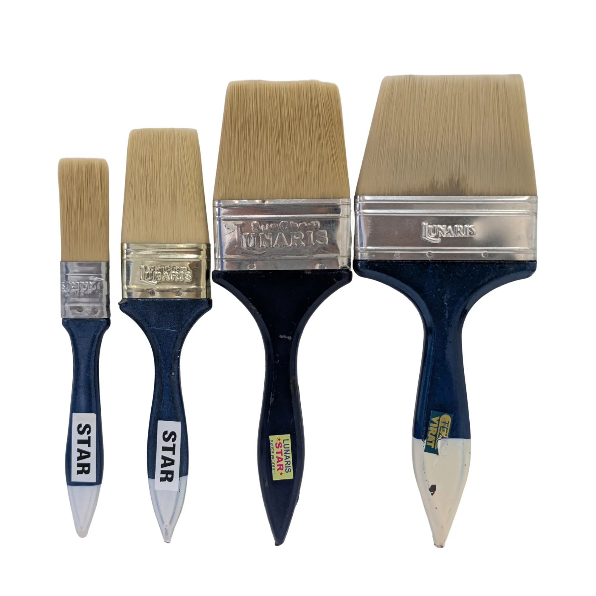 SunChem Lunaris STAR paint brush range in 25 mm, 50 mm, 75 mm and 100 mm widths