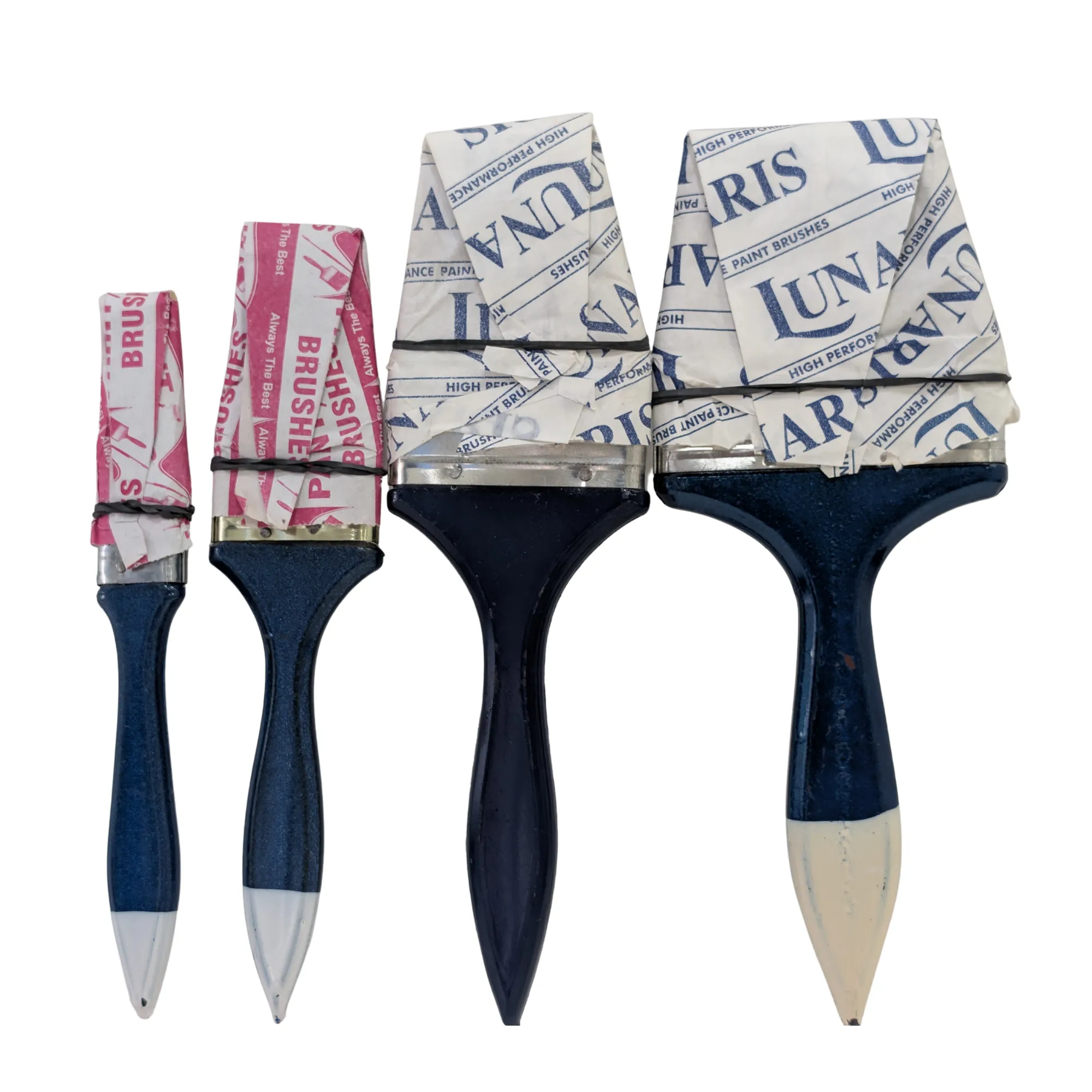 STAR paint brushes in their protective bristle wrap as supplied