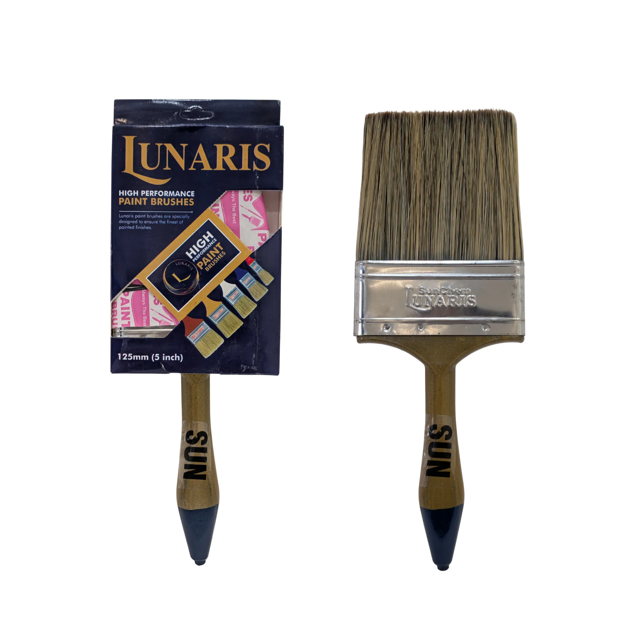 SUN paint brush 125 mm (5 inch) shown with its retail box